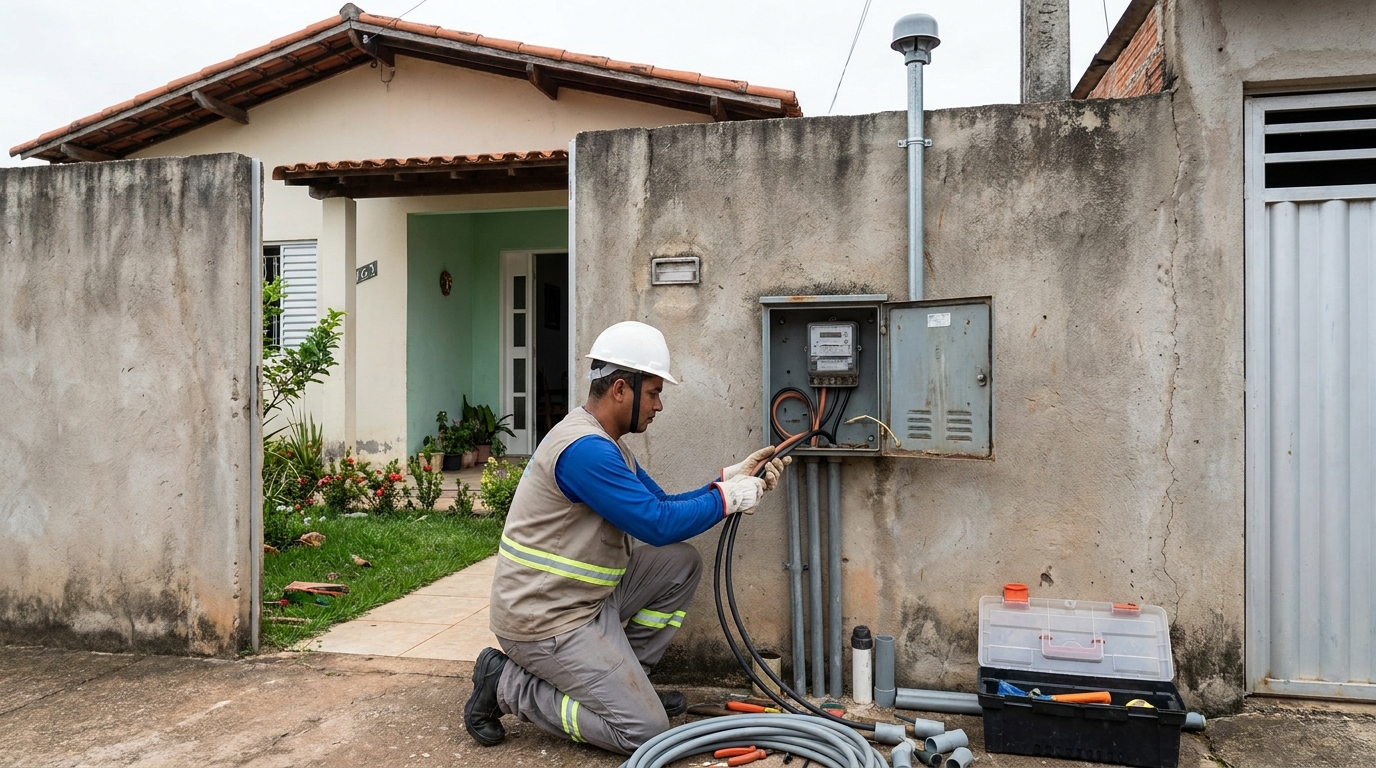 Instalacao de padrao de energia em Taubaté‑SP